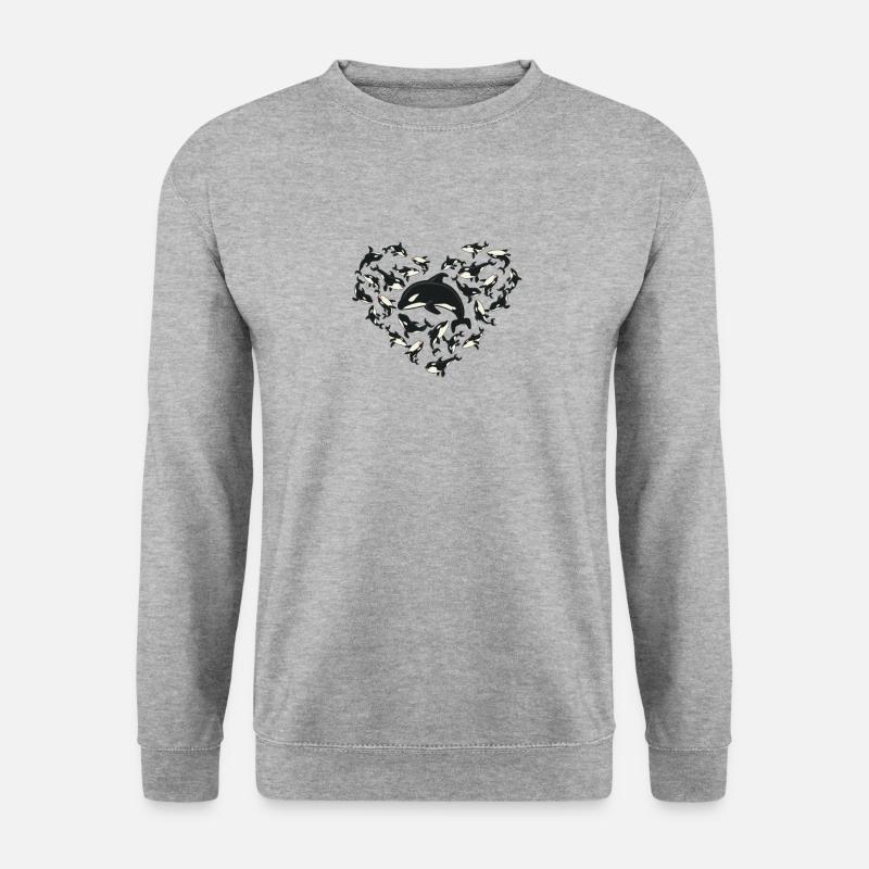 Whale lovers, orca.. - Unisex Sweatshirt - salt & pepper