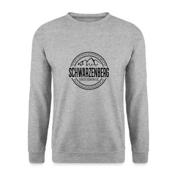 Schwarzenberg Erzgebirge - Unisex Pullover - Weißgrau meliert - Vorne - Alina (178cm) & Michal (187cm)