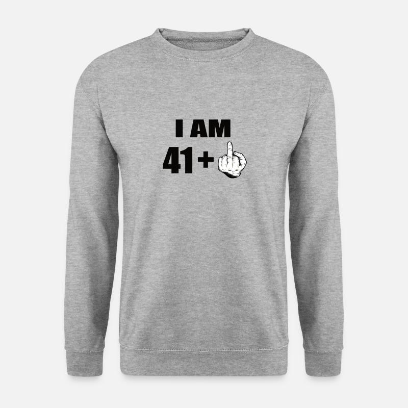 42e anniversaire - Sweat-shirt Unisexe - gris chiné