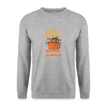 Lieber Weihnachtsmann Weihnachtsgeschenk-Feier - Unisex Pullover - Weißgrau meliert - Vorne - Alina (178cm) & Michal (187cm)