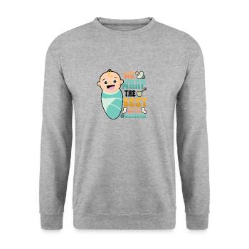 We wrap the best gifts - Unisex Sweatshirt - salt & pepper - Front - Alina (178cm) & Michal (187cm)