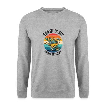 Landscaping Gardening Gardener Garden Plant - Unisex Sweatshirt - salt & pepper - Front - Alina (178cm) & Michal (187cm)