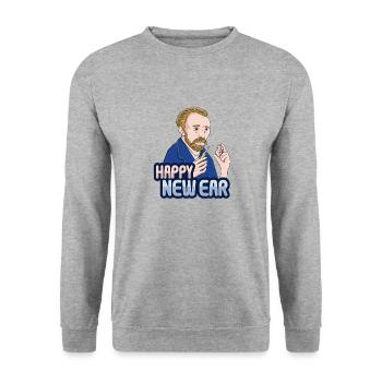 Van Gogh art lovers - Unisex Sweatshirt - salt & pepper - Front - Alina (178cm) & Michal (187cm)