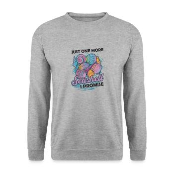 Only one shell left, collector shell - Unisex Sweatshirt - salt & pepper - Front - Alina (178cm) & Michal (187cm)