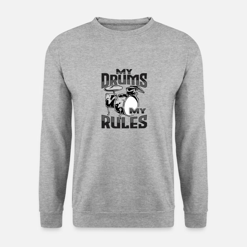 Drum Set Percussion Design - Unisex Sweatshirt - salt & pepper
