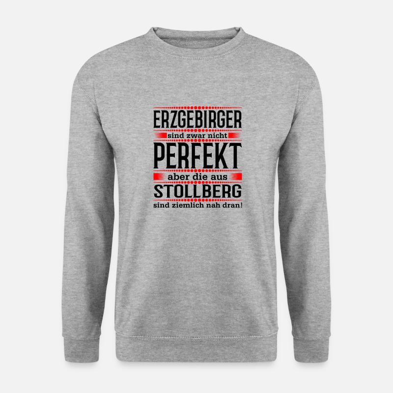 Erzgebirge Stollberg - Unisex Pullover - Weißgrau meliert