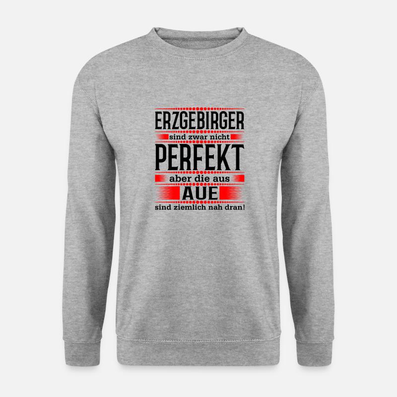 Aue - Unisex Pullover - Weißgrau meliert