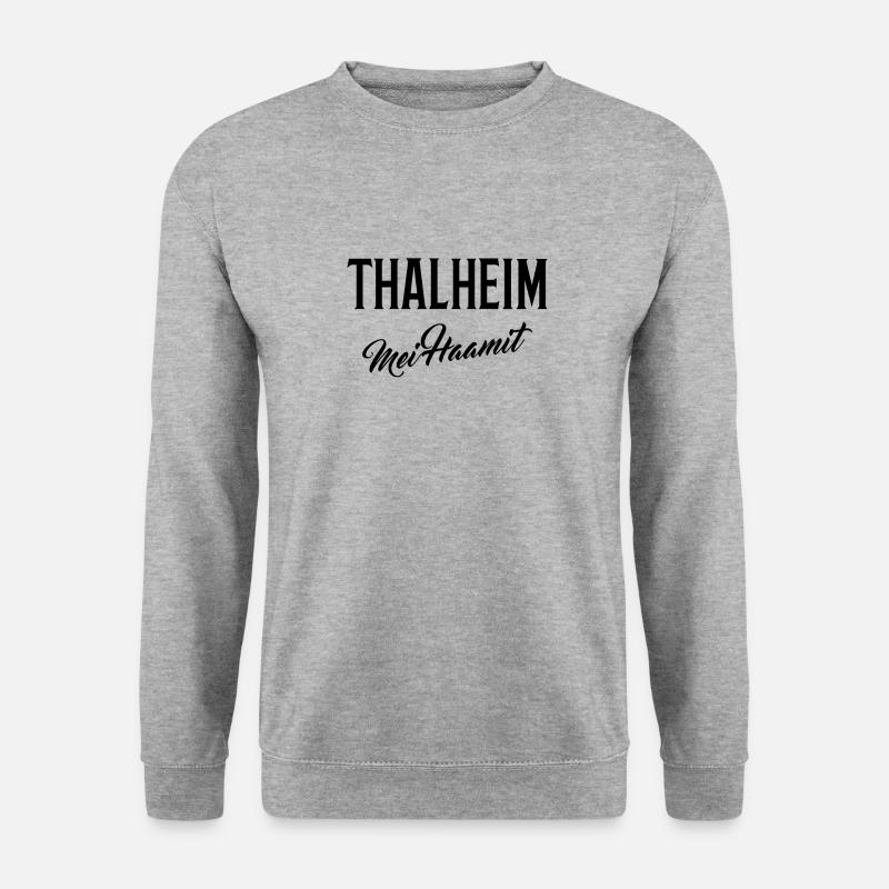 Thalheim mei Haamit - Unisex Pullover - Weißgrau meliert