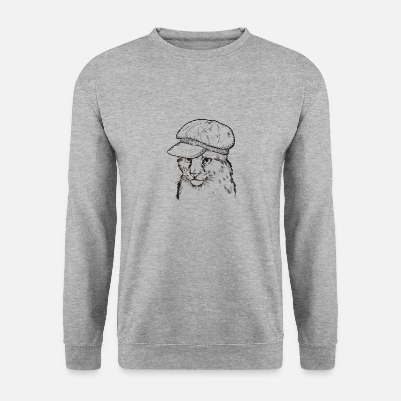 Luchs - Unisex Pullover - Weißgrau meliert