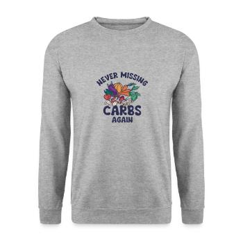 Aliments cétogènes Perte de poids saine - Sweat-shirt Unisexe - gris chiné - Devant - Alina (178cm) & Michal (187cm)