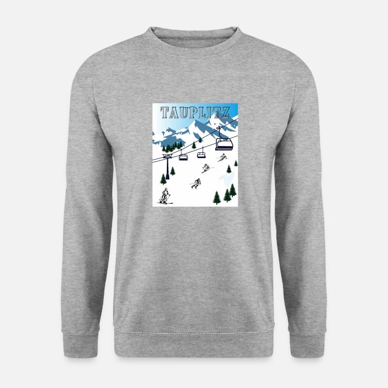 SKIING TAUPLITZ - Unisex Sweatshirt - salt & pepper