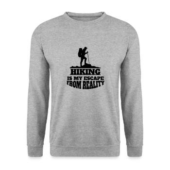 Randonnée Escalade Escalade Montagnes Escalade Montagne Alpinisme - Sweat-shirt Unisexe - gris chiné - Devant - Alina (178cm) & Michal (187cm)