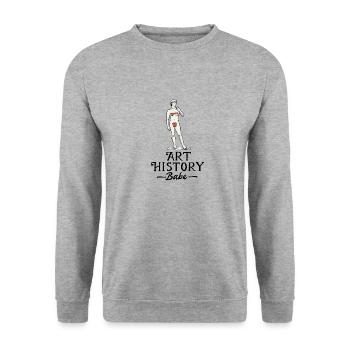 Art History Mrs. David Staue Art - Unisex Sweatshirt - salt & pepper - Front - Alina (178cm) & Michal (187cm)