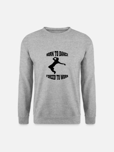 Breakdance Tanzen Tanzsport Tänzer Geschenk - Unisex Pullover - Weißgrau meliert