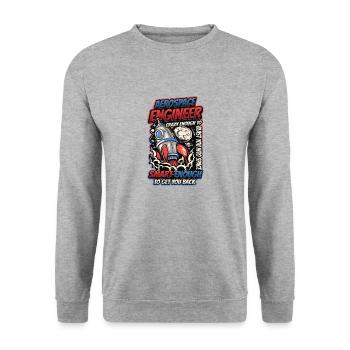 Ingénieur aérospatial - Sweat-shirt Unisexe - gris chiné - Devant - Alina (178cm) & Michal (187cm)