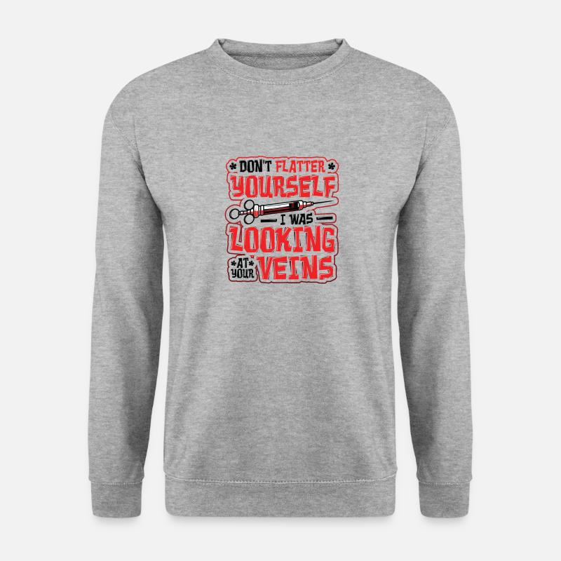 Schmeicheln Sie Nicht - Unisex Pullover - Weißgrau meliert