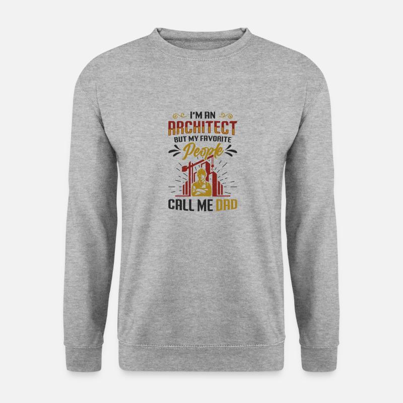 Ich Bin Ein Architekt - Unisex Pullover - Weißgrau meliert