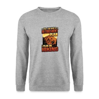 Régime de retraite Randonnée Pensionnés Randonneurs - Sweat-shirt Unisexe - gris chiné - Devant - Alina (178cm) & Michal (187cm)
