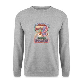 That I am your sister is a gift - Unisex Sweatshirt - salt & pepper - Front - Alina (178cm) & Michal (187cm)