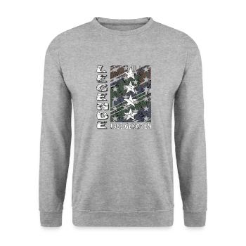BIRTHDAY LEGEND BORN IN 1963 - Unisex Sweatshirt - salt & pepper - Front - Alina (178cm) & Michal (187cm)