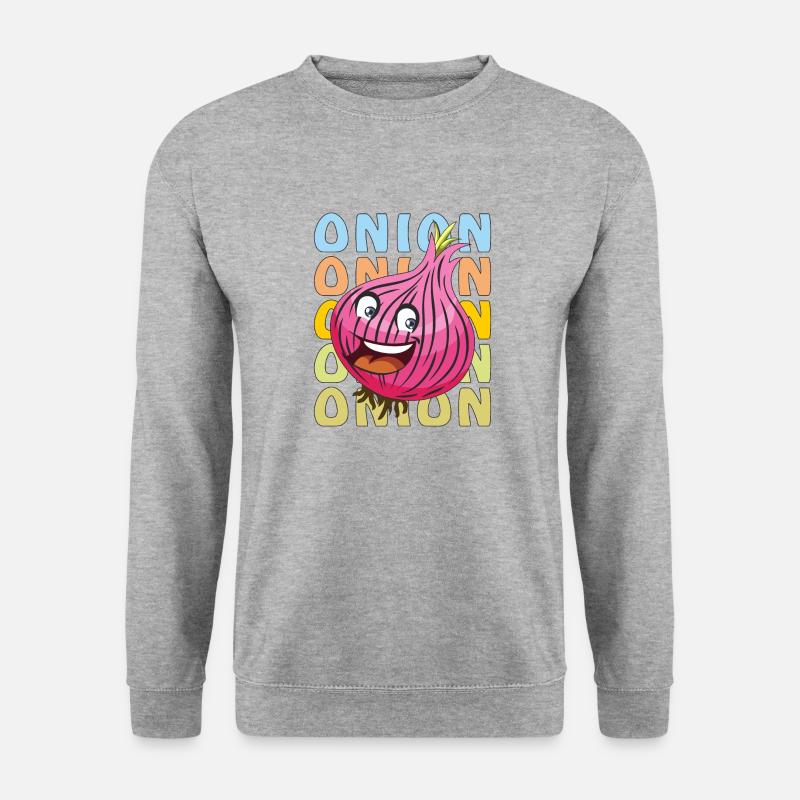ONION - Unisex Pullover - Weißgrau meliert