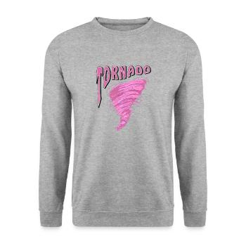 TORNADO - Unisex Sweatshirt - salt & pepper - Front - Alina (178cm) & Michal (187cm)