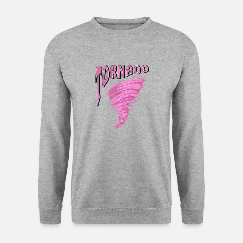 TORNADO - Unisex Pullover - Weißgrau meliert