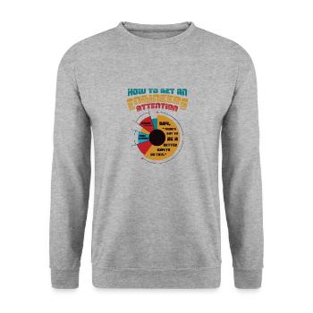 Engineers, Attention Better Way, Technology - Unisex Sweatshirt - salt & pepper - Front - Alina (178cm) & Michal (187cm)