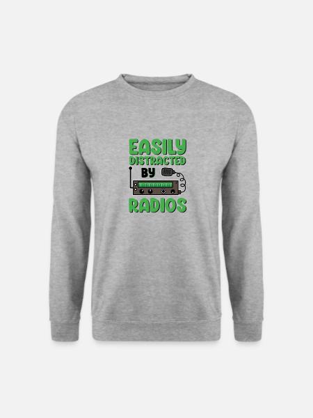 Amateurfunker Amateurfunk CB Funker - Unisex Pullover - Weißgrau meliert