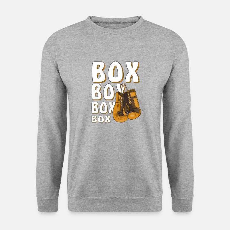 BOXHANDSCHUHE BOX - Unisex Pullover - Weißgrau meliert