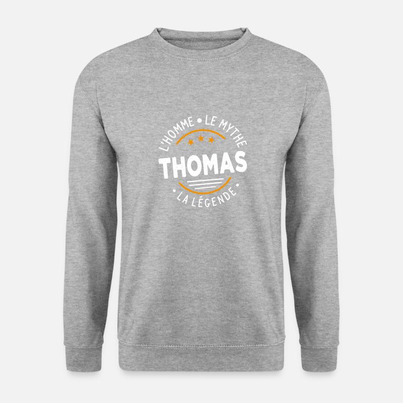 Thomas L Man Der Mythos Die Legende - Unisex Pullover - Weißgrau meliert