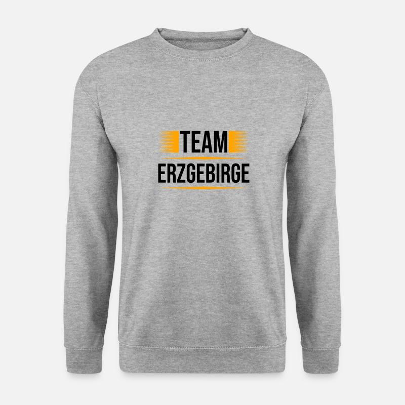 Team Erzgebirge - Unisex Pullover - Weißgrau meliert