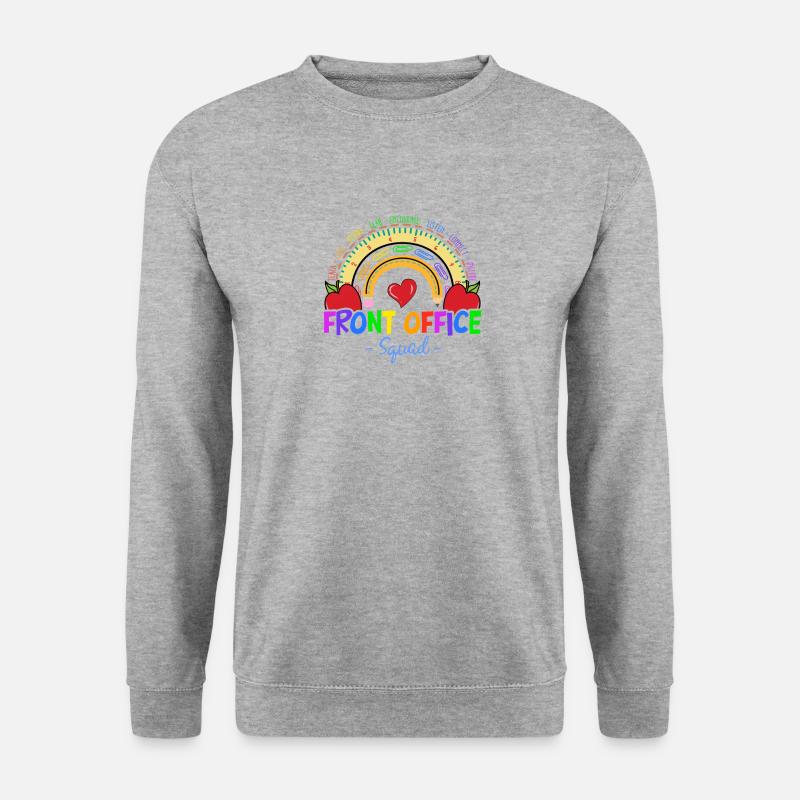 Front Office Squad - Schulverwaltung Verwaltung - Unisex Pullover - Weißgrau meliert