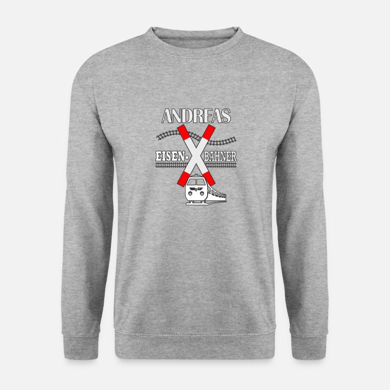 Andreas Eisenbahner Andreaskreuz - Unisex Pullover - Weißgrau meliert