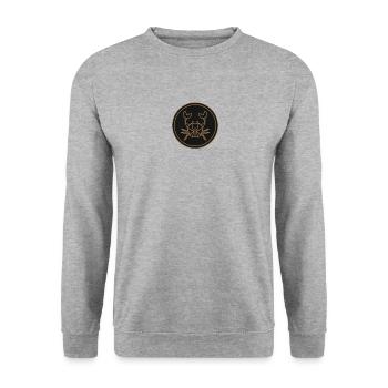 cancer - Sweat-shirt Unisexe - gris chiné - Devant - Alina (178cm) & Michal (187cm)