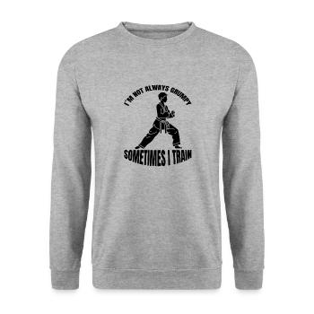 Martial Arts Judo Aikido Karate Hapkido Martial Arts - Unisex Sweatshirt - salt & pepper - Front - Alina (178cm) & Michal (187cm)