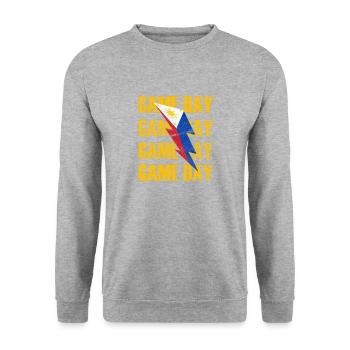 Philippines Filipino Flag Basketball I Cadeau - Sweat-shirt Unisexe - gris chiné - Devant - Alina (178cm) & Michal (187cm)