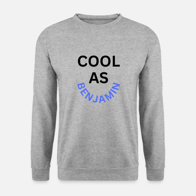 Cool as Benjamin Name - Unisex Sweatshirt - salt & pepper