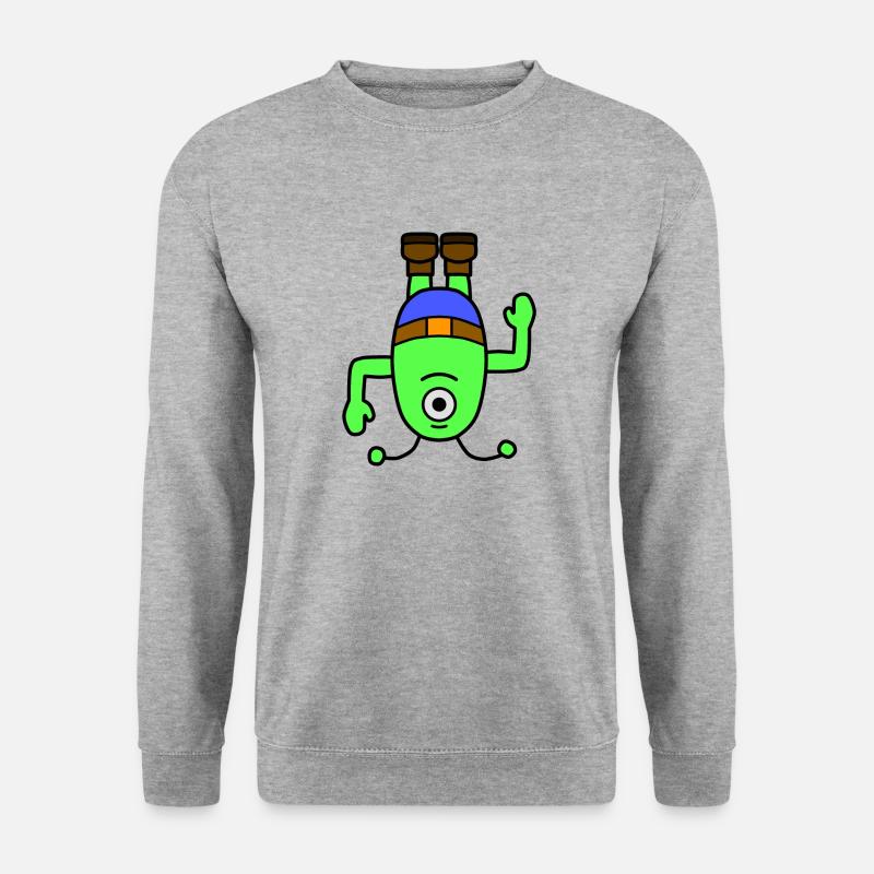 Alian - Unisex Pullover - Weißgrau meliert