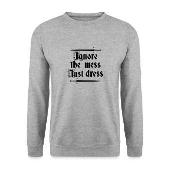 Renaissance Festival Ren Fair Faire Medieval - Unisex Sweatshirt - salt & pepper - Front - Alina (178cm) & Michal (187cm)