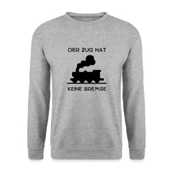 Partyspruch für Malle, Karneval ect. - Kostümidee - Unisex Pullover - Weißgrau meliert - Vorne - Alina (178cm) & Michal (187cm)