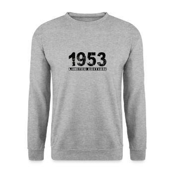 Édition limitée 1953 - Sweat-shirt Unisexe - gris chiné - Devant - Alina (178cm) & Michal (187cm)