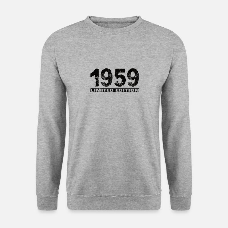 Limited Edition 1959 - Unisex Pullover - Weißgrau meliert