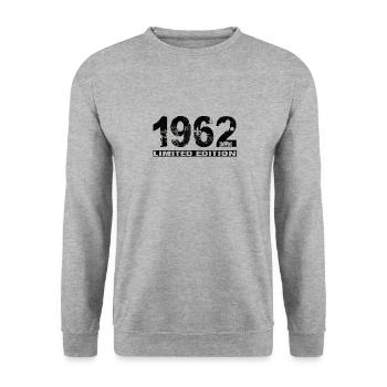 Édition limitée 1962 - Sweat-shirt Unisexe - gris chiné - Devant - Alina (178cm) & Michal (187cm)