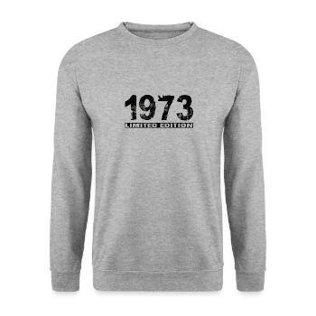 Édition limitée 1973 - Sweat-shirt Unisexe - gris chiné - Devant - Alina (178cm) & Michal (187cm)