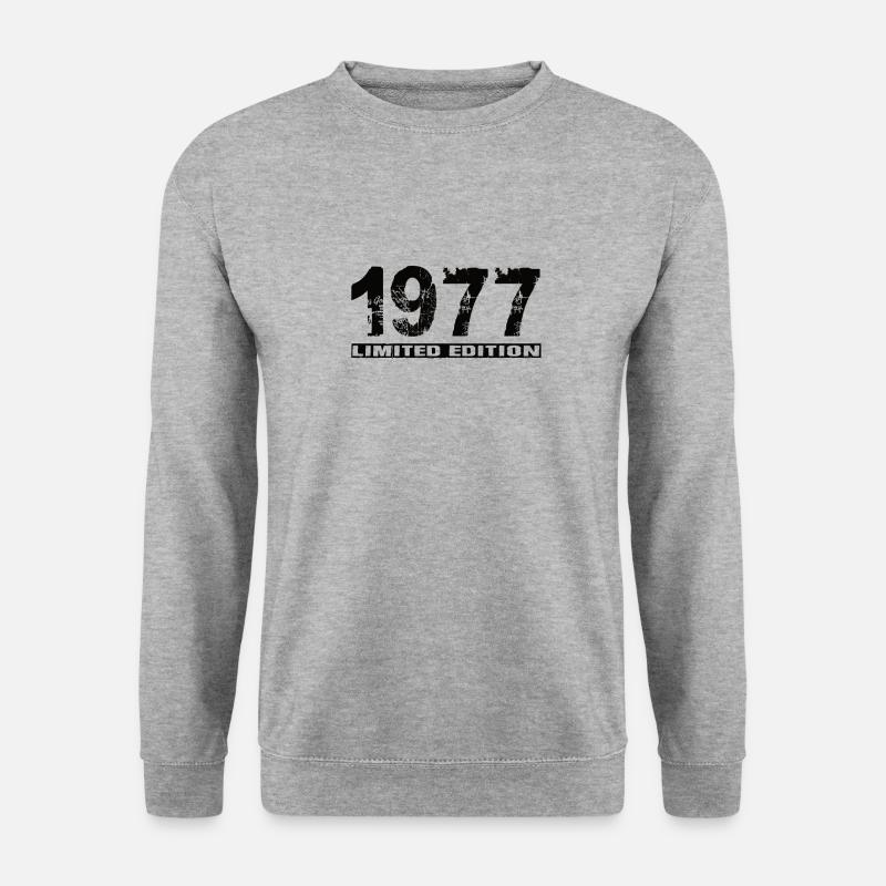 Limited Edition 1977 - Unisex Pullover - Weißgrau meliert