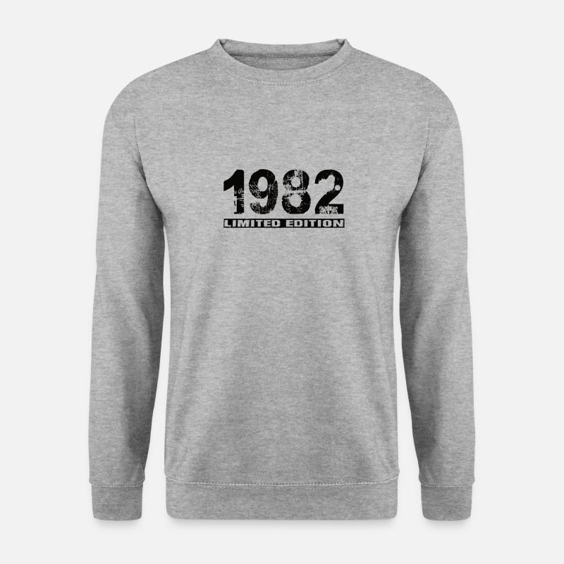 Limited Edition 1982 - Unisex Pullover - Weißgrau meliert