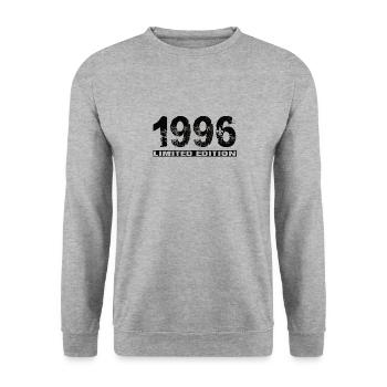 Édition limitée 1996 - Sweat-shirt Unisexe - gris chiné - Devant - Alina (178cm) & Michal (187cm)