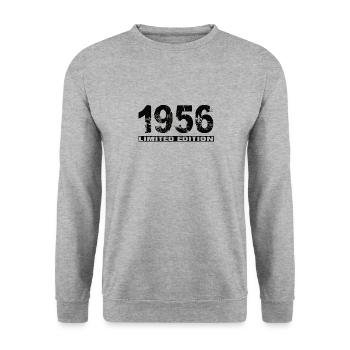 Édition limitée 1956 - Sweat-shirt Unisexe - gris chiné - Devant - Alina (178cm) & Michal (187cm)