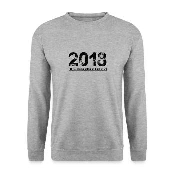 Limited Edition 2018 - Unisex Pullover - Weißgrau meliert - Vorne - Alina (178cm) & Michal (187cm)